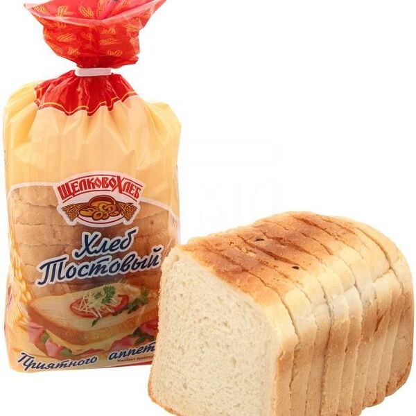 Хлеб Щелковохлеб пшеничный тостовый в нарезке