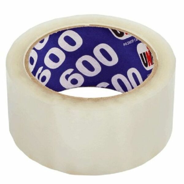 Клейкая лента упаковочная Unibob прозрачная, 48 мм x 66 м