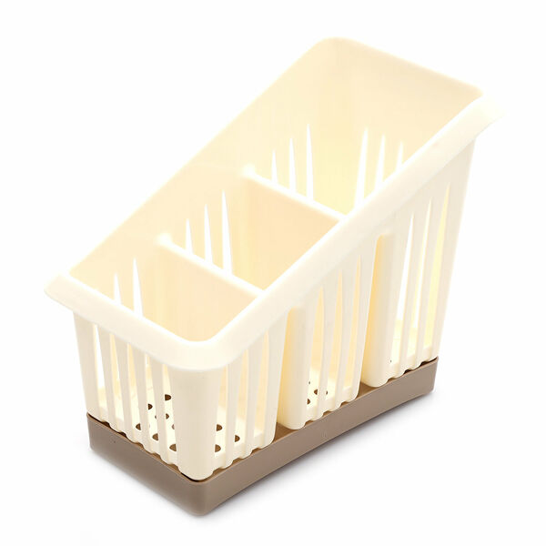 Сушилка для столовых приборов трехсекционная Bono сливочный крем капучино TM Giaretti (Джиаретти)