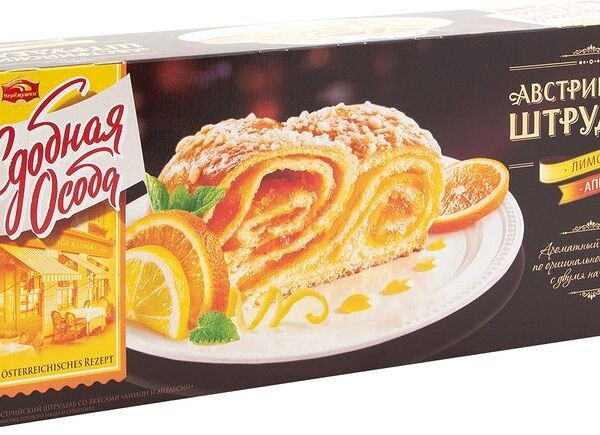 Пирог Сдобная Особа Австрийский штрудель лимон-апельсин, 400г