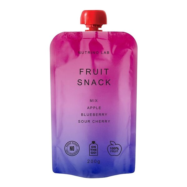 Пюре Nutrino Lab из яблока, черники, вишни (без сахара) 200 г