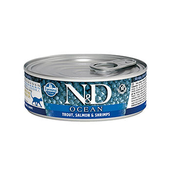 Консервы для взрослых кошек Farmina N&D Cat Ocean Adult Лосось и тунец