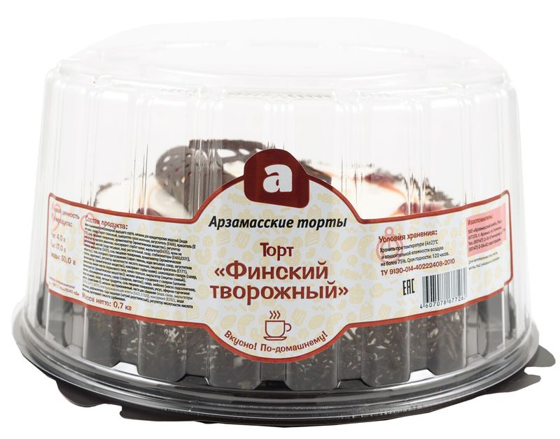 

Торт Арзамасские торты Финский творожный 700 г
