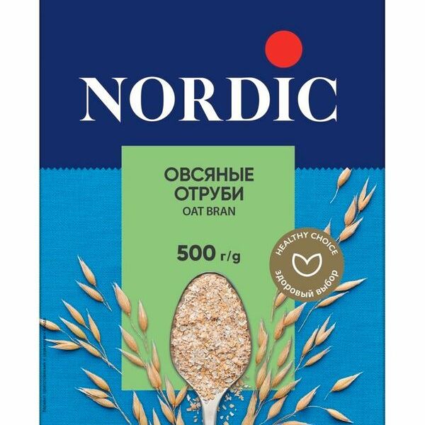 Отруби Nordic овсяные, 500г