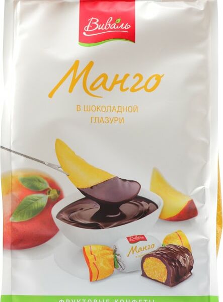 Конфеты Виваль Манго в шоколадной глазури 180г