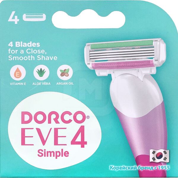Кассеты для бритья Dorco женские 4 лезвия