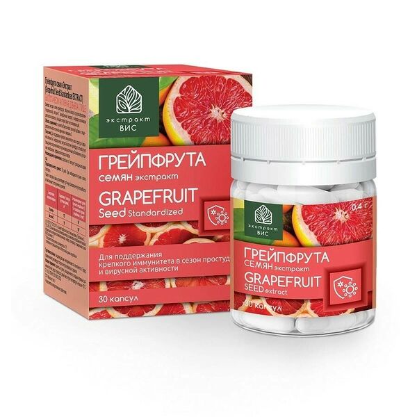 Грейпфрута семян экстракт капсулы 0,4 г 30 шт