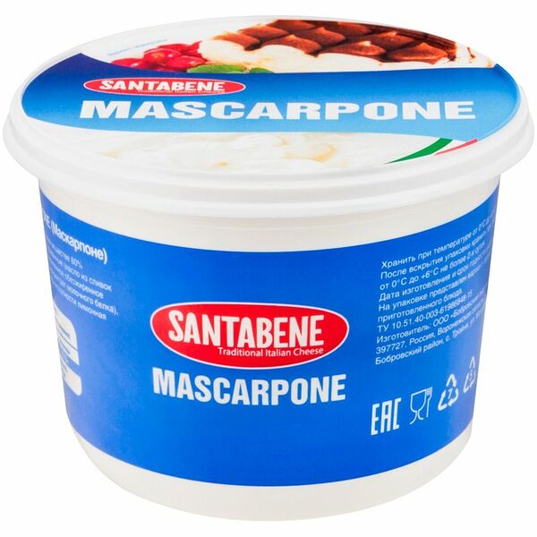 Сыр Santabene Mascarpone 80% 500 г