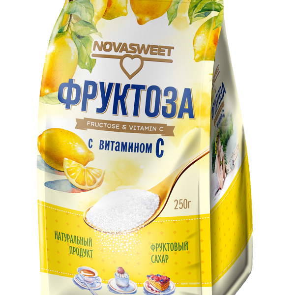 Фруктоза Novasweet 250г витамином С
