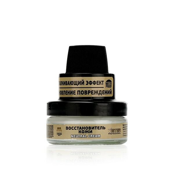 Крем-восстановитель для профессионального ухода за обувью Vister Professional Neutral cream, бесцветный 50 мл