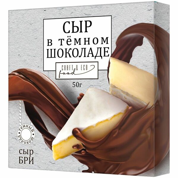 Шоколад Craft Eco Food Темный с сыром бри 50г