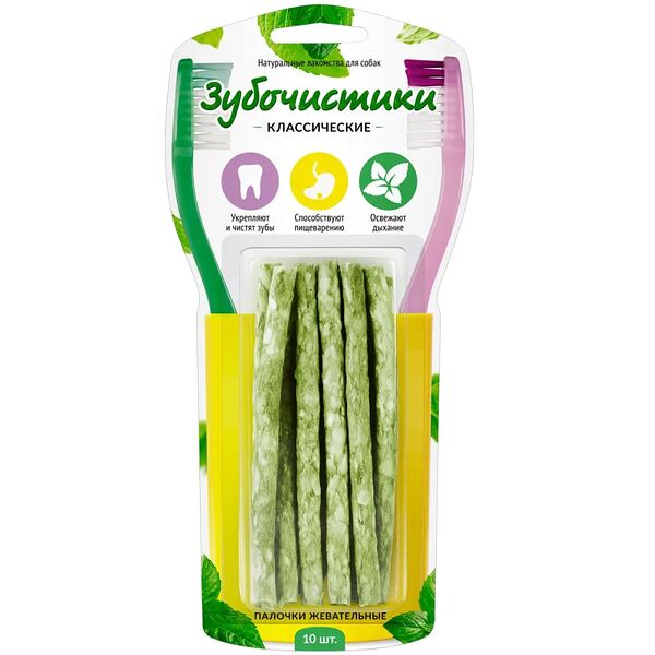 Зубочистки Деревенские лакомства Палочки жевательные, 10 шт, 85 г