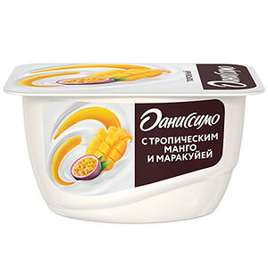 Десерт творожный с тропическим манго и маракуйей 5.6%, «Даниссимо», 130 г