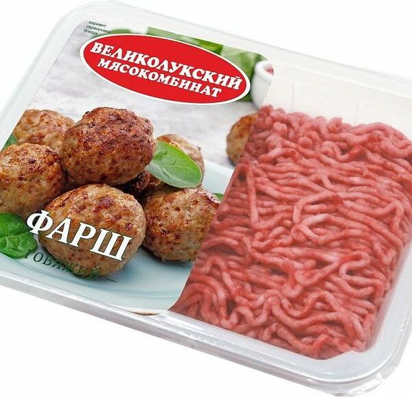 Фарш говяжий Великолукский МК охлажденный 400г