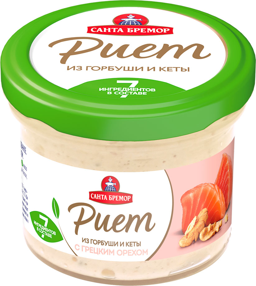 

Риет Санта Бремор горбуша кета с грецким орехом