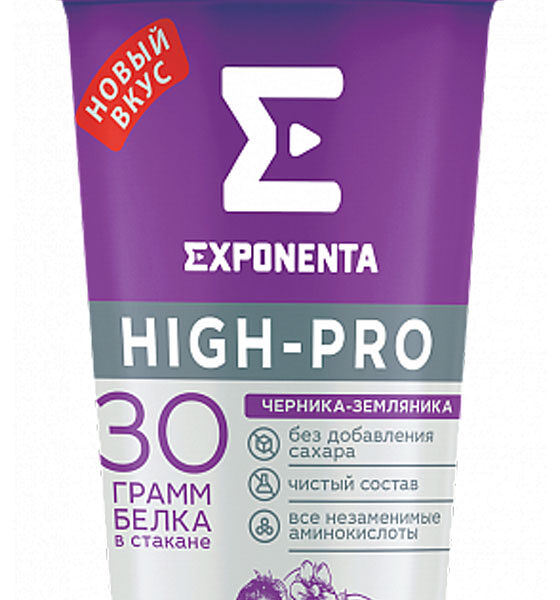 Напиток кисломолочный Exponenta Hign-Pro Черника-земляника 0%