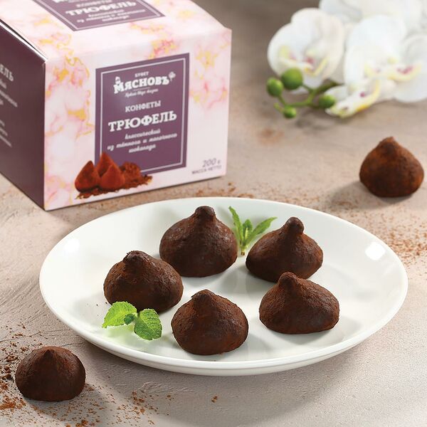 Конфеты шоколадные Трюфель классический МясновЪ Буфет
