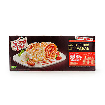 Пирог Австрийский штрудель клубника-пломбир