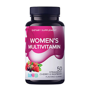 Livs Комплекс мультивитаминов для женщин пастилки жевательные со вкусом ягод 50 шт
