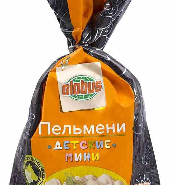 Пельмени из говядины и свинины Глобус детские мини