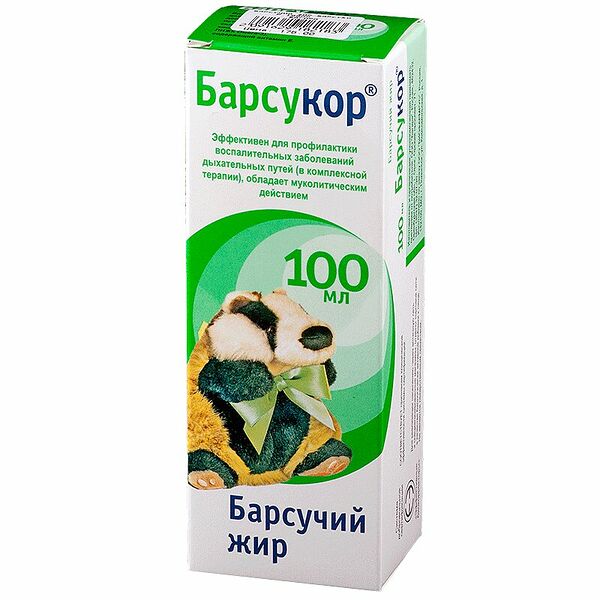 Барсучий жир жидкость д/внутр.прим.фл.100мл