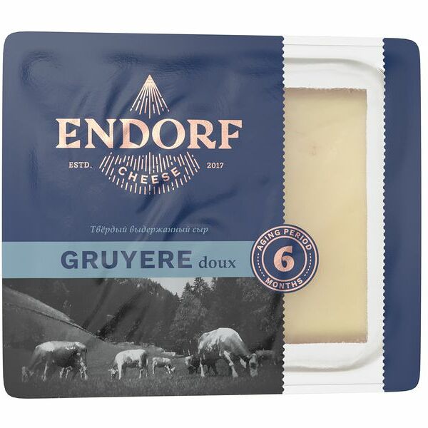 Сыр Gruyere (Грюйер) твердый 50% ТМ Endorf (Эндорф) 