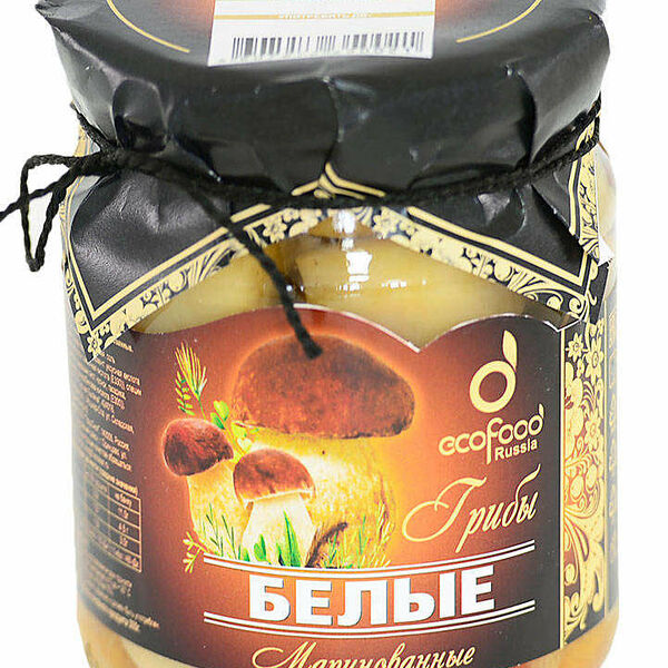 Грибы белые маринованные ТМ Econaturalfood (Эконайчералфуд)