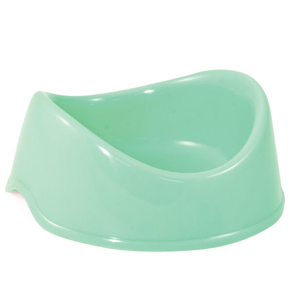 Миска Gamma Бисквит пластик бирюза для животных 150 мл