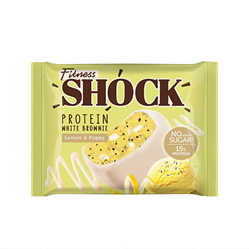 

Бисквит протеиновый FitnesShock Брауни Белый шоколад и лимон мак 50 г
