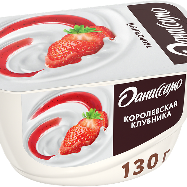 Продукт творожный Даниссимо Королевская клубника 5,6%