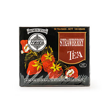 Чай черный Mlesna с ароматом клубники 50 пак*2г, Шри-Ланка