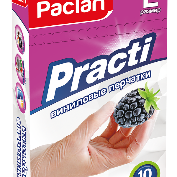 Перчатки хозяйственные размер L ТМ Paclan (Паклан)
