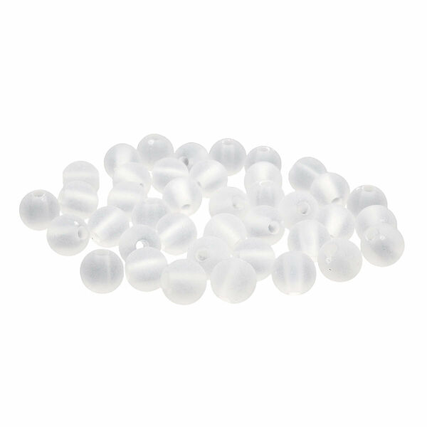 Бусины полупрозрачные 2010 матовые, 10мм, 20гр (35+/-3шт) Astra&Craft(033 прозрачный)