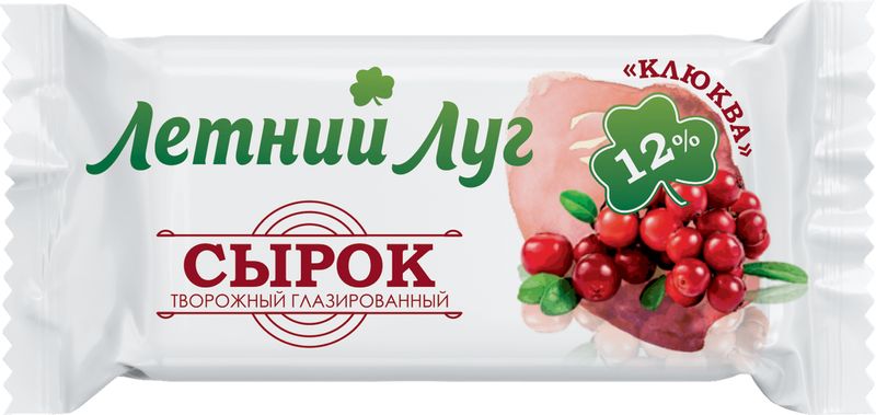 

Сырок творожный Летний луг Клюква глазированный 12% 30 г