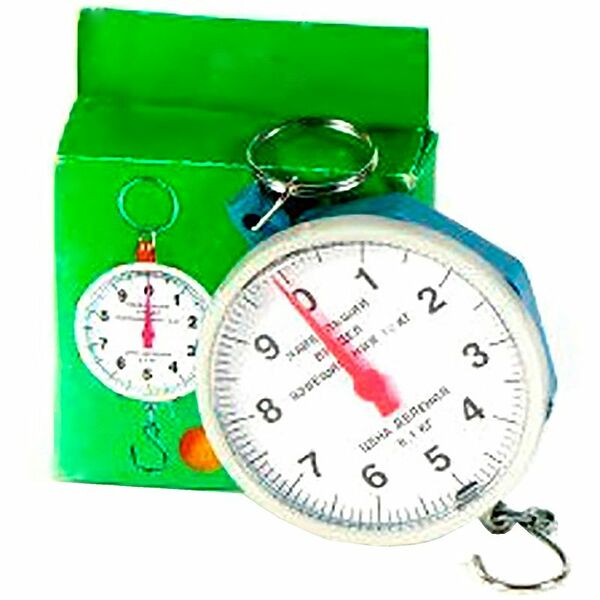 Весы безмен круглые пластмассовые