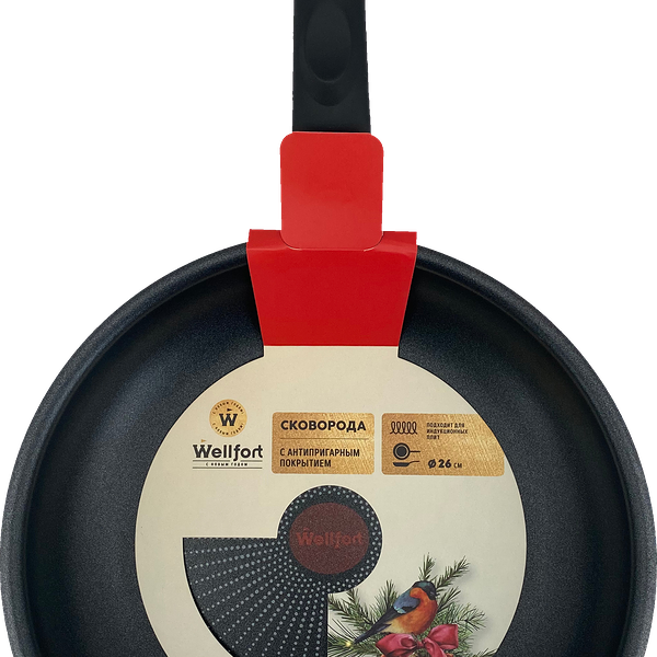 Сковорода Wellfort индукция c антипригарным покрытием 26см
