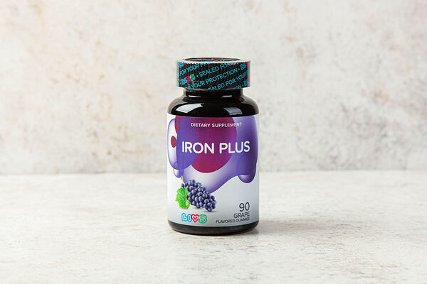 Железо Плюс мармелад со вкусом винограда 90 шт