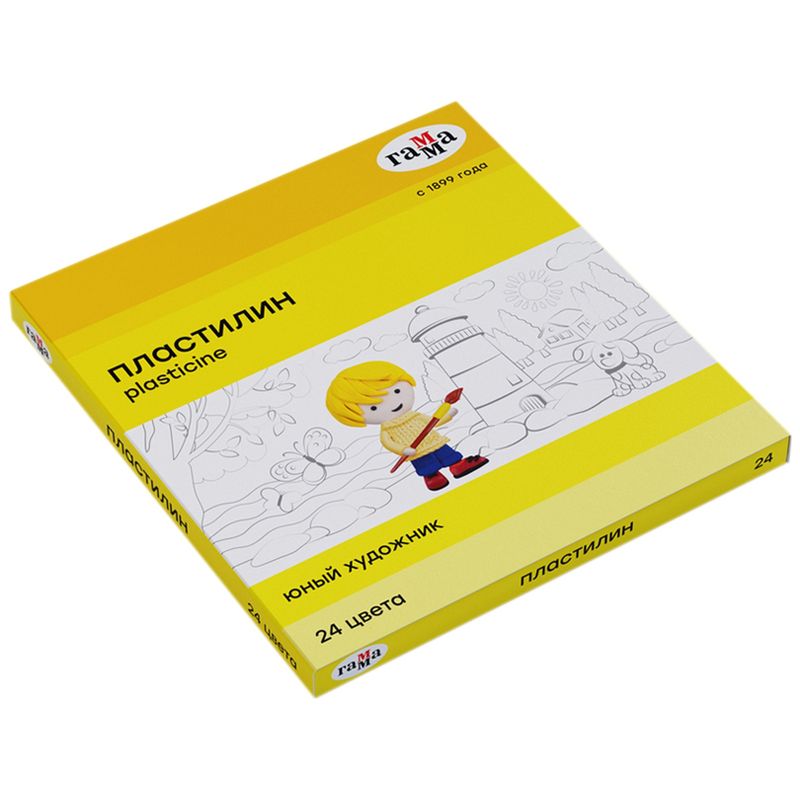 

Пластилин Гамма Юный художник со стеком 24 цвета