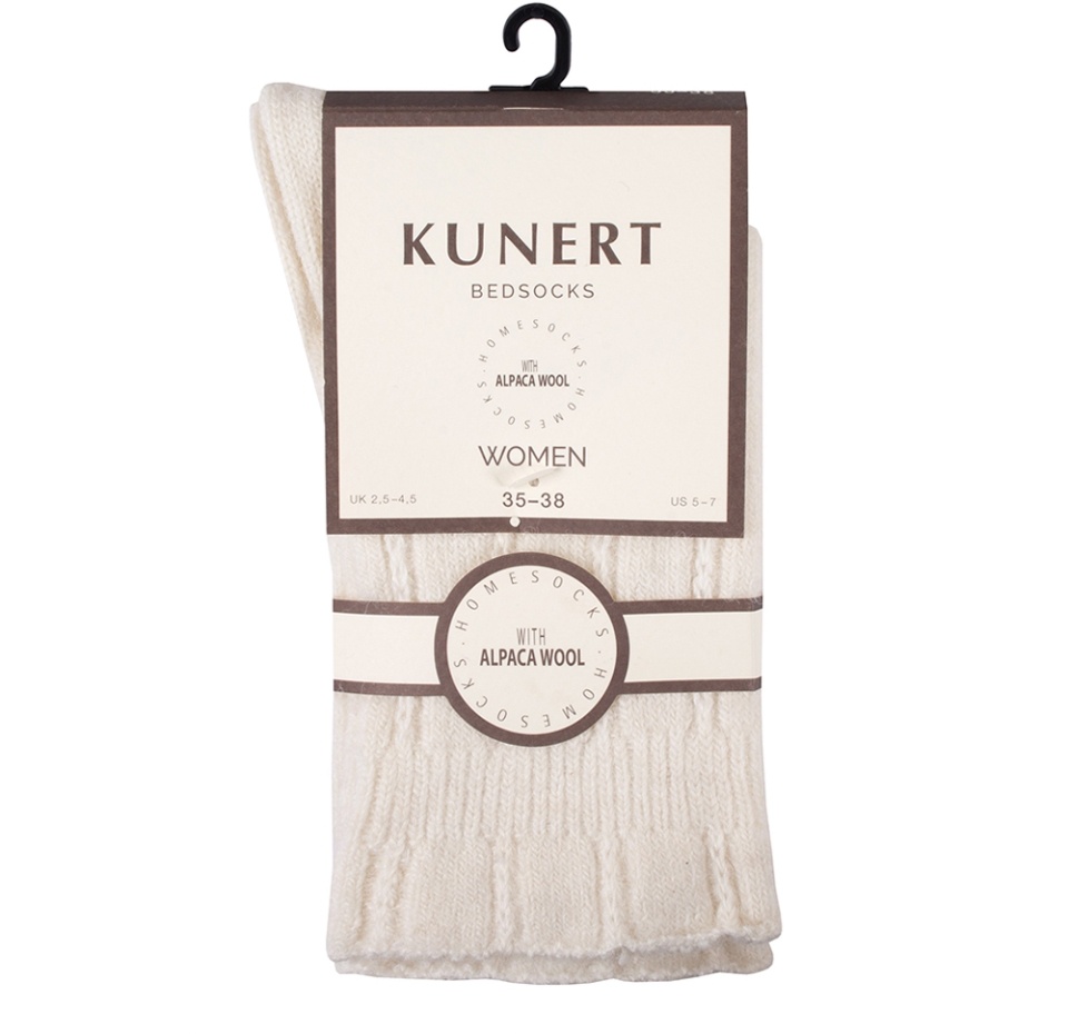 

Носки женские KUNERT BEDSOCKS с шерстью альпаки цвет 203, кремовый размер 35-38