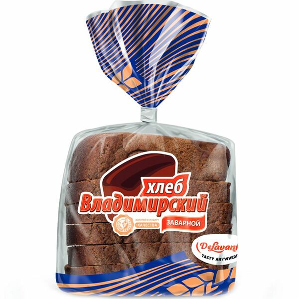 Хлеб Владимирский заварной Золотой колобок нарезка 325 г