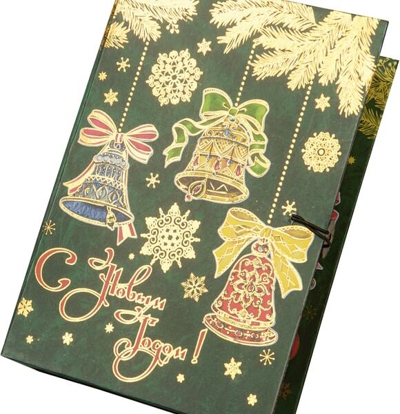 Коробка подарочная Magic Pack Елка с колокольчиками Размер S 18*12*5см