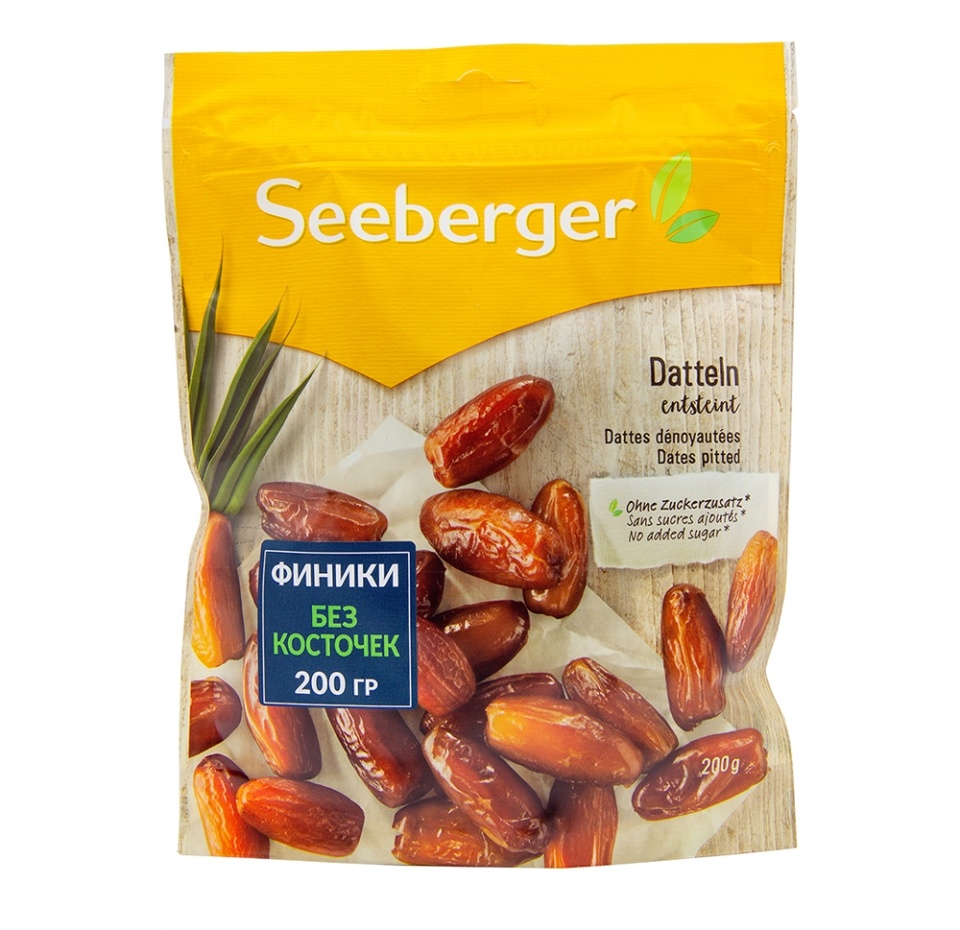 

Сухофрукты финики Seeberger 200 г