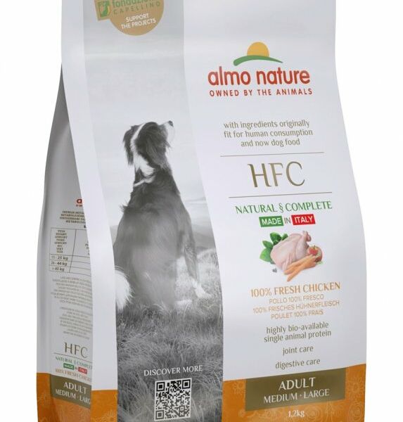 Корм Almo Nature для взрослых собак со свежей Курицей (50% мяса) для средних и крупных пород (M-L Adult Chicken)