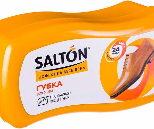 Губка для обуви Salton для гладкой кожи бесцветная