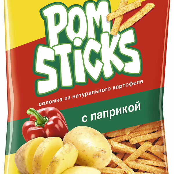 Чипсы картофельные соломкой Pomsticks с паприкой