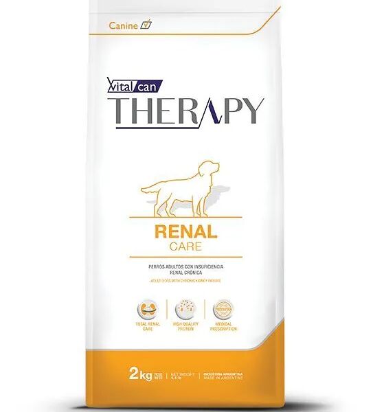 Сухой корм Vitalcan Therapy Canine Renal Care, для любых собак, при почечной недостаточности, лечебный, 2 кг