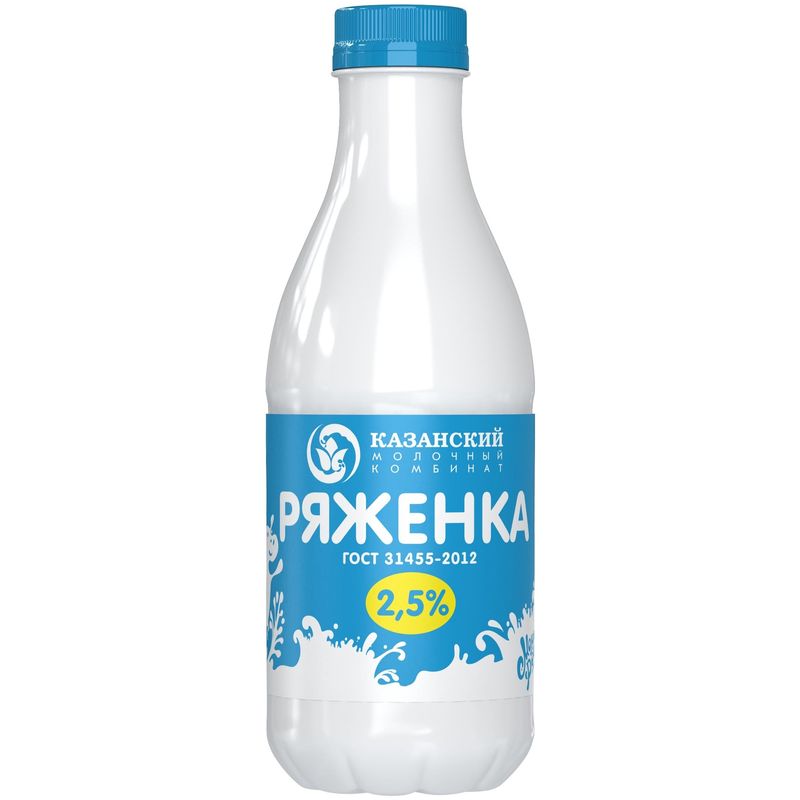 

Ряженка Молочная речка 2.5% 930 г