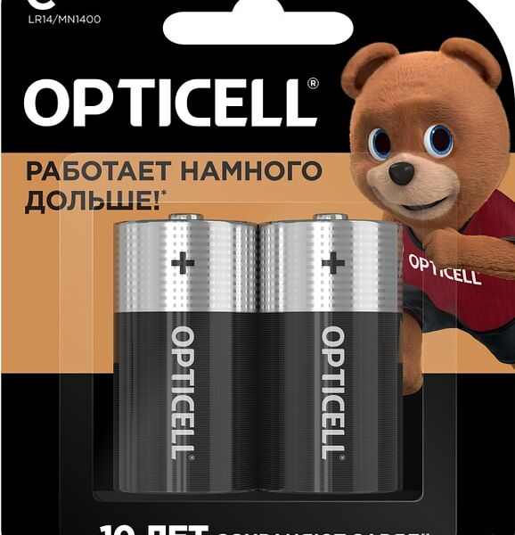 Батарейки Opticell C LR14 2шт