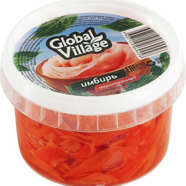Имбирь Global Village маринованный 250г