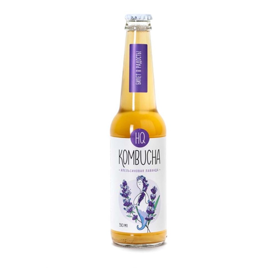 

Комбуча HQ Kombucha Апельсиновая лаванда 330 мл